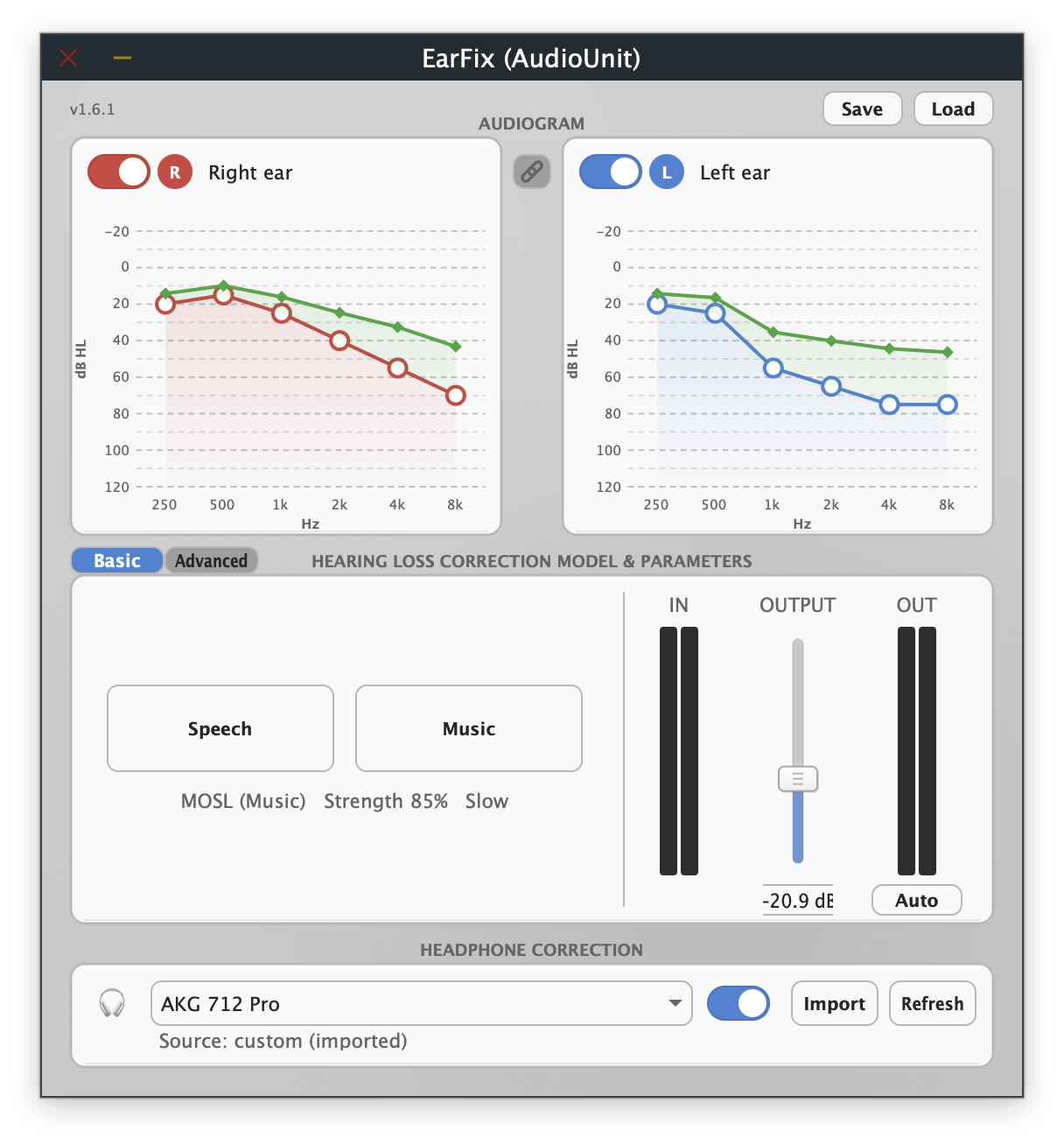 EarFix Basic mode