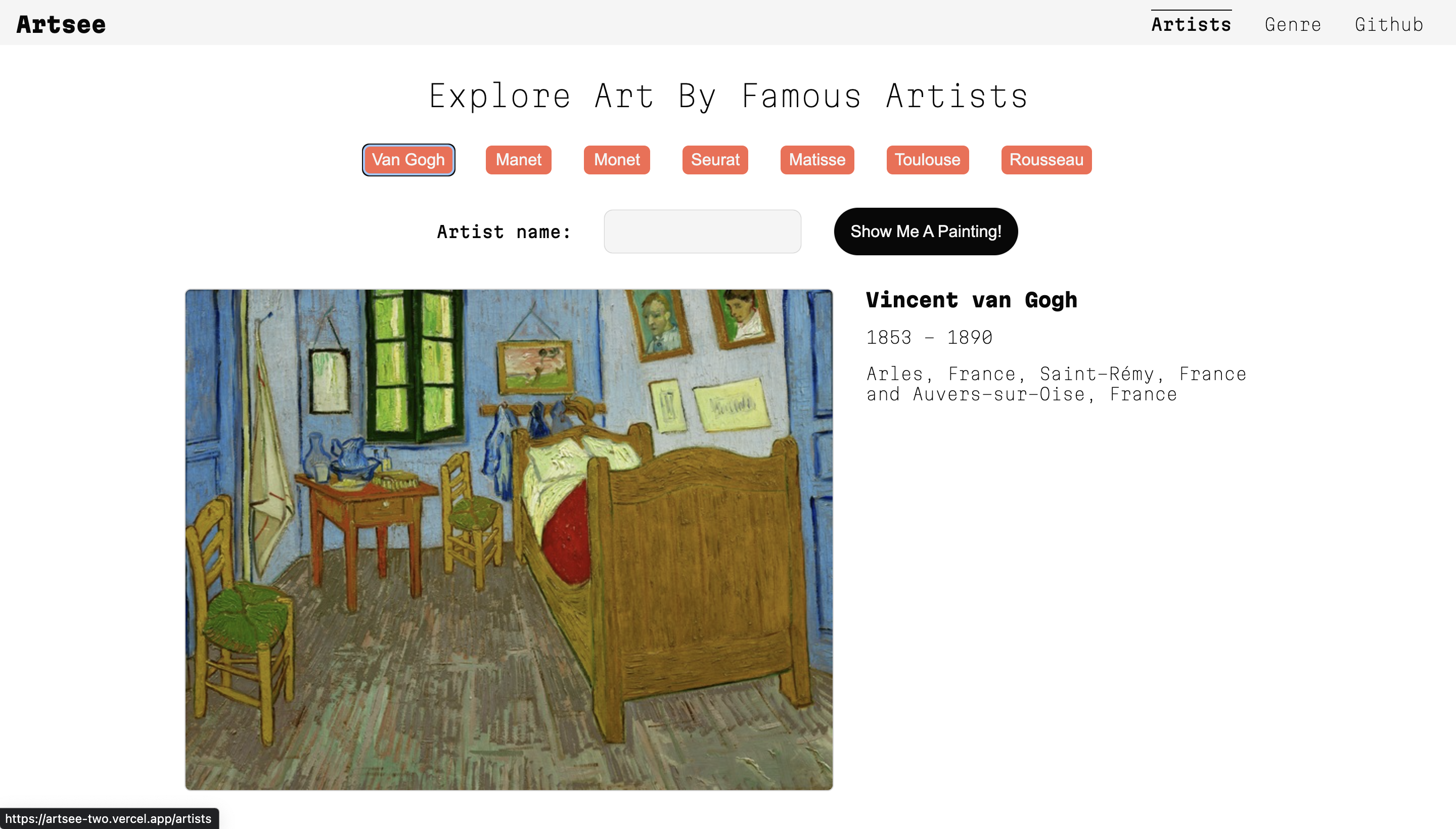 See art by famous artists