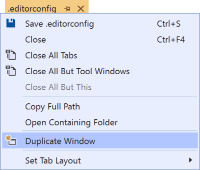 Duplicate window