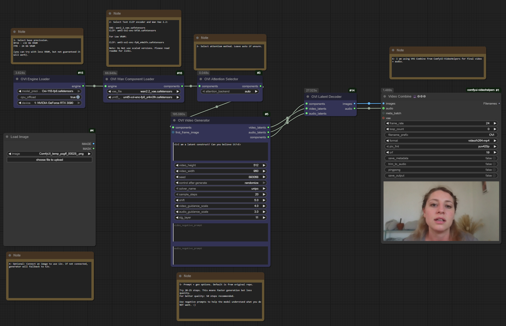 ComfyUI Ovi nodes