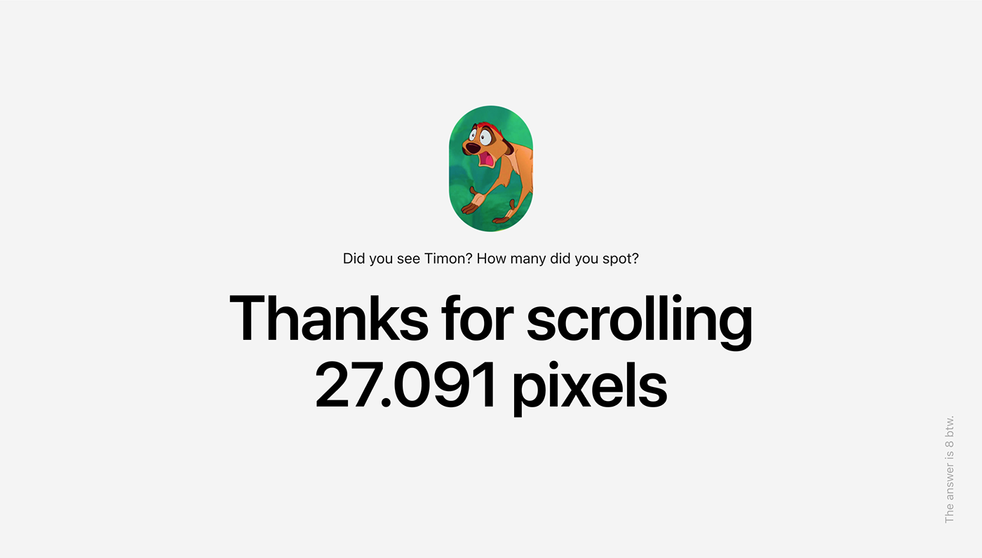 Thanks For Scrolling - The end