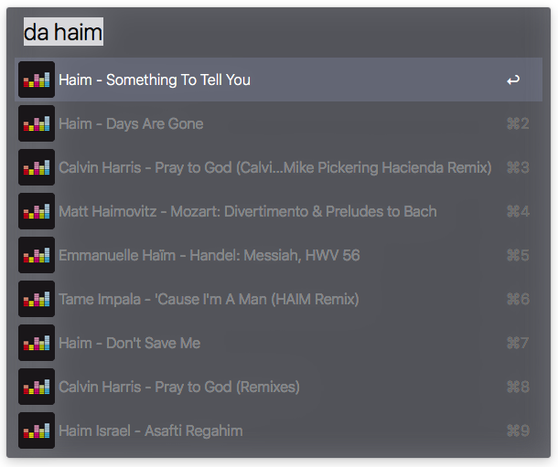 Example Search for Haim