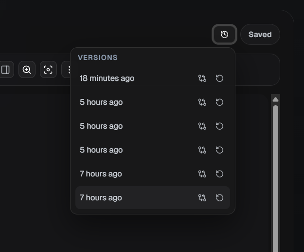 ScribeDog version history popover