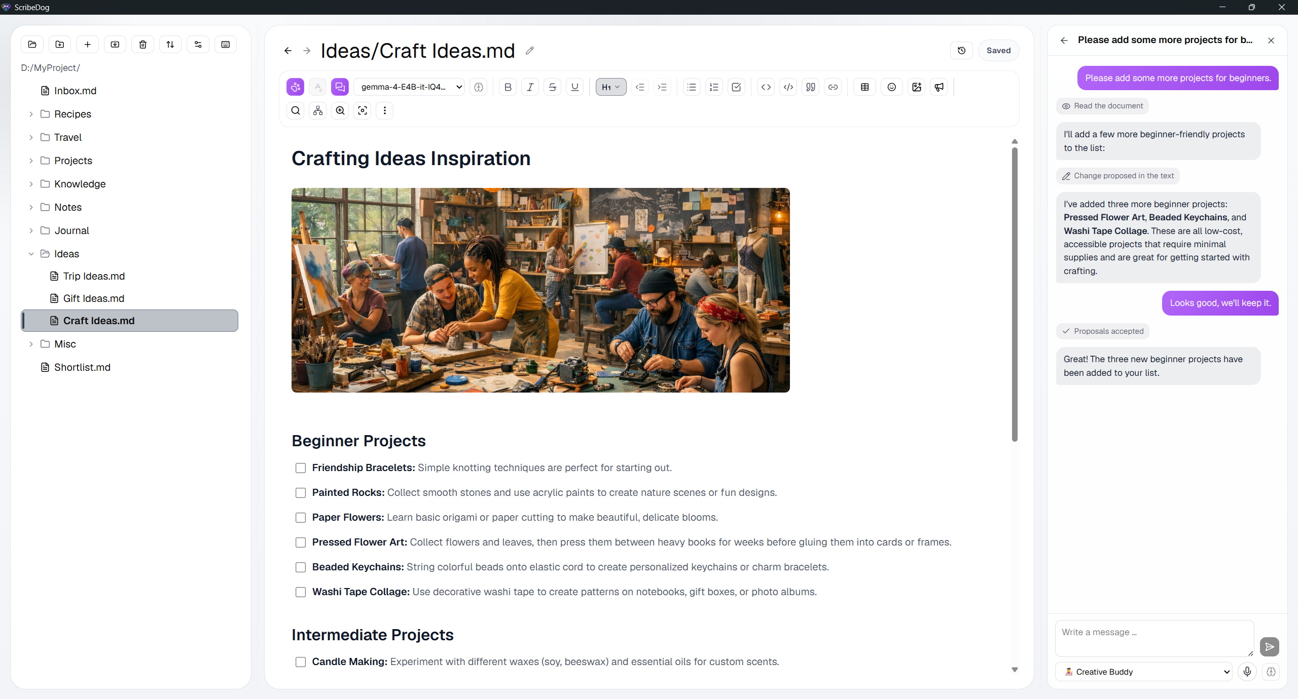 ScribeDog light theme