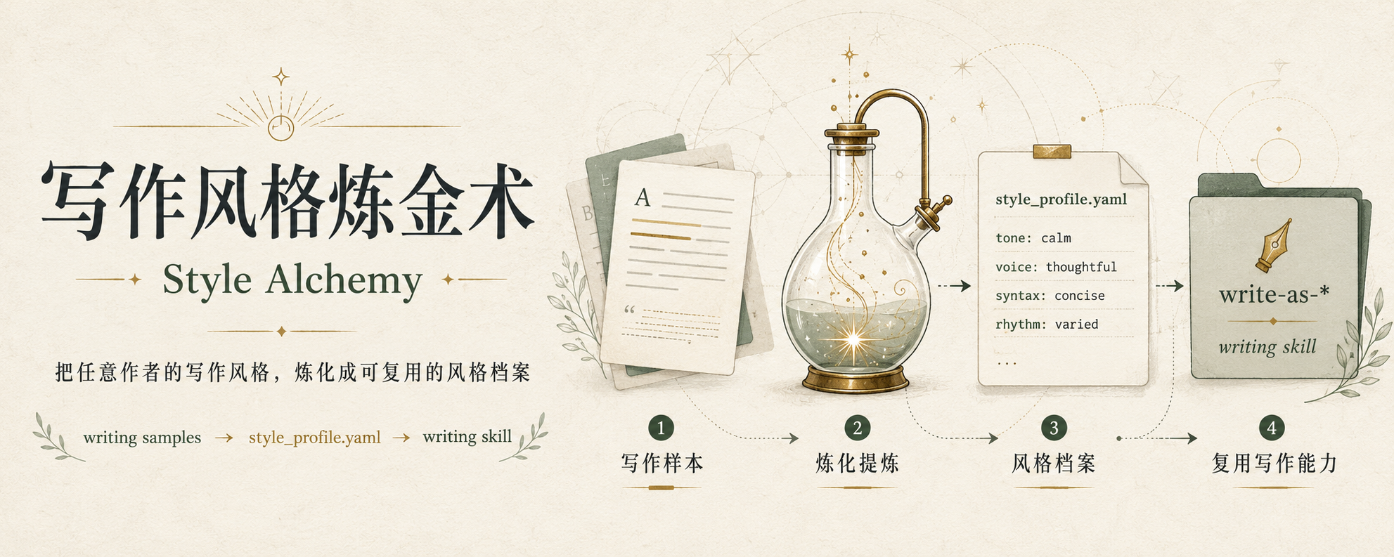 写作风格炼金术 · Style Alchemy