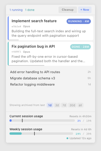 Archive and cross-workspace
