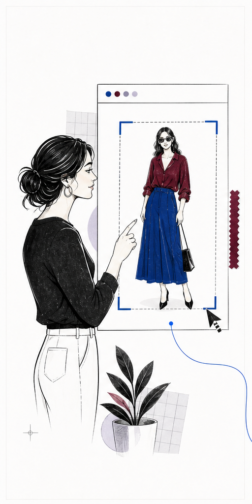 Select an outfit from anywhere online
