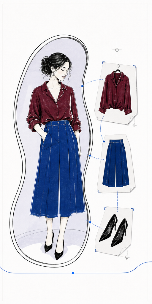 Try the selected outfit on yourself