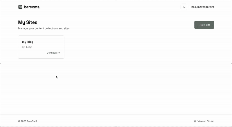 BareCMS Demo