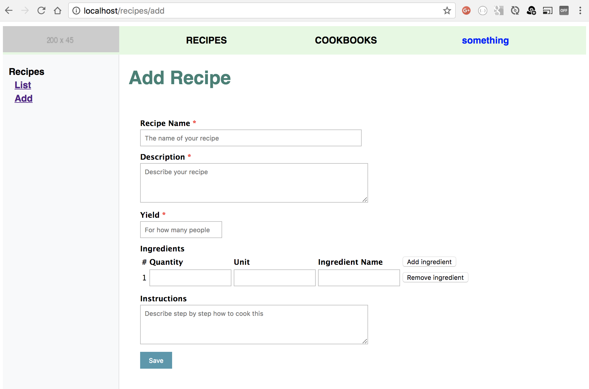 Add Recipe