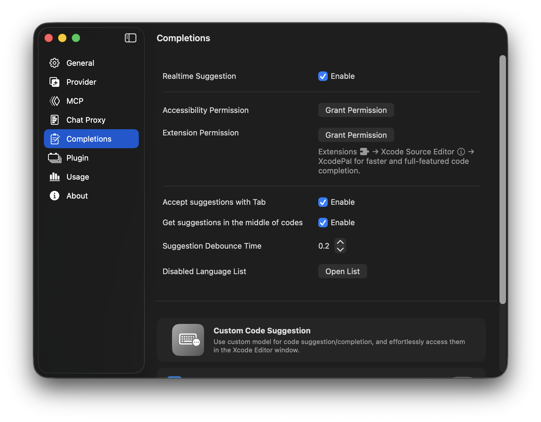 Screenshot of XcodePaI accessibility permission request