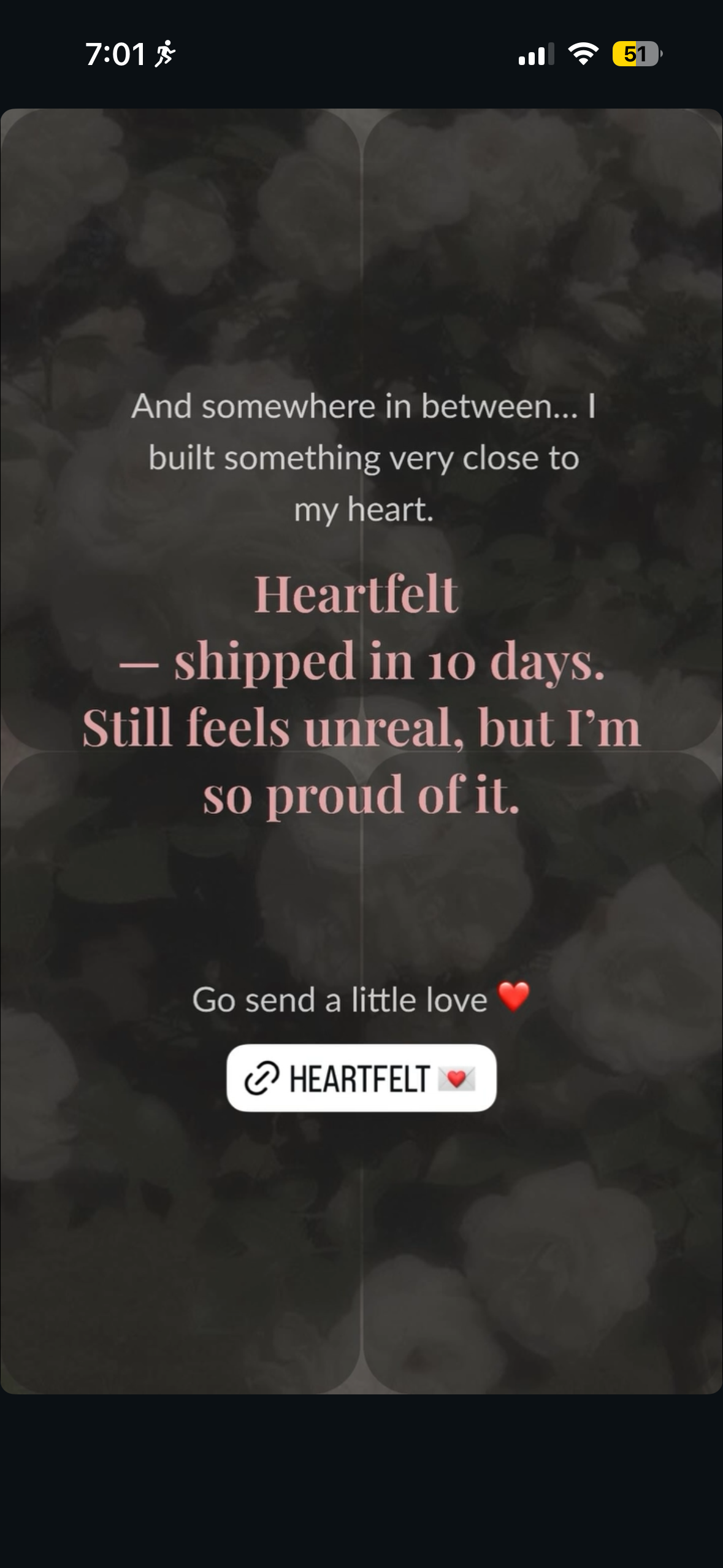 Heartfelt — shipped in 10 days