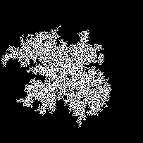 Max lattice size = 205, k = 0.0125, Pad size = 1