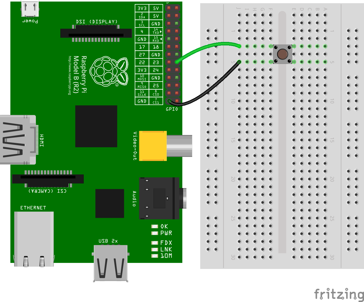 Button debounce circuit