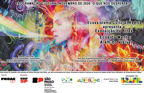 Novembro: Serra Negra recebe programação cultural gratuita que atravessa fotografia, pintura, cinema e literatura e cultura pop!
