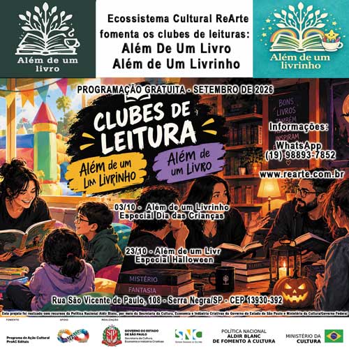 “Além de um Livro” e “Além de um Livrinho”
