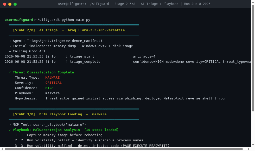 Stages 2-3/8 - Groq AI Triage