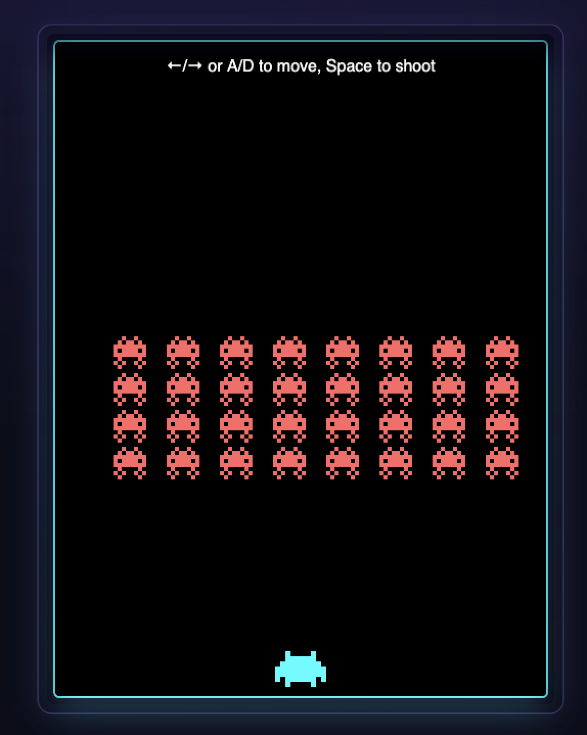 space invaders example
