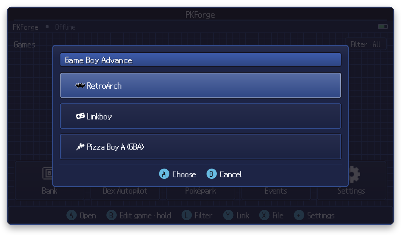 Linking an emulator