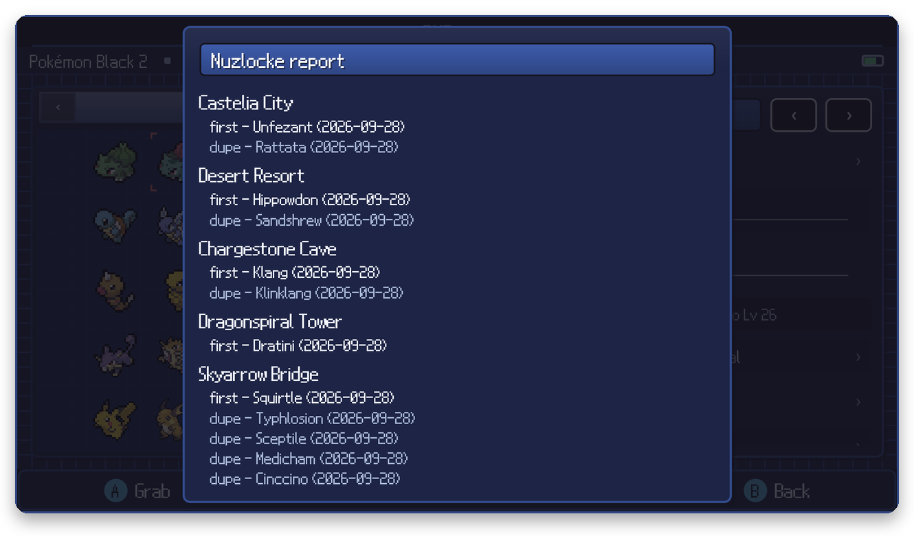 Nuzlocke report