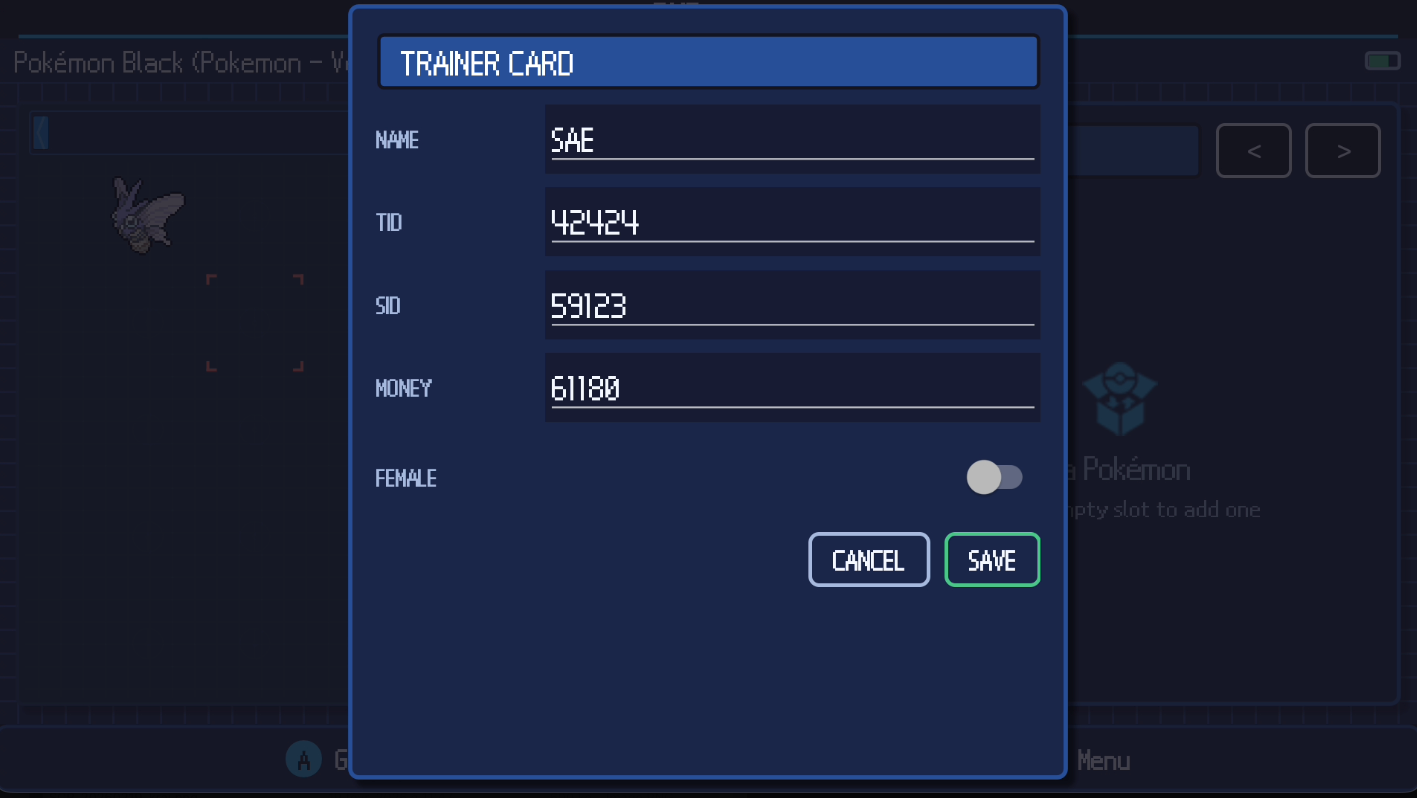 Trainer card