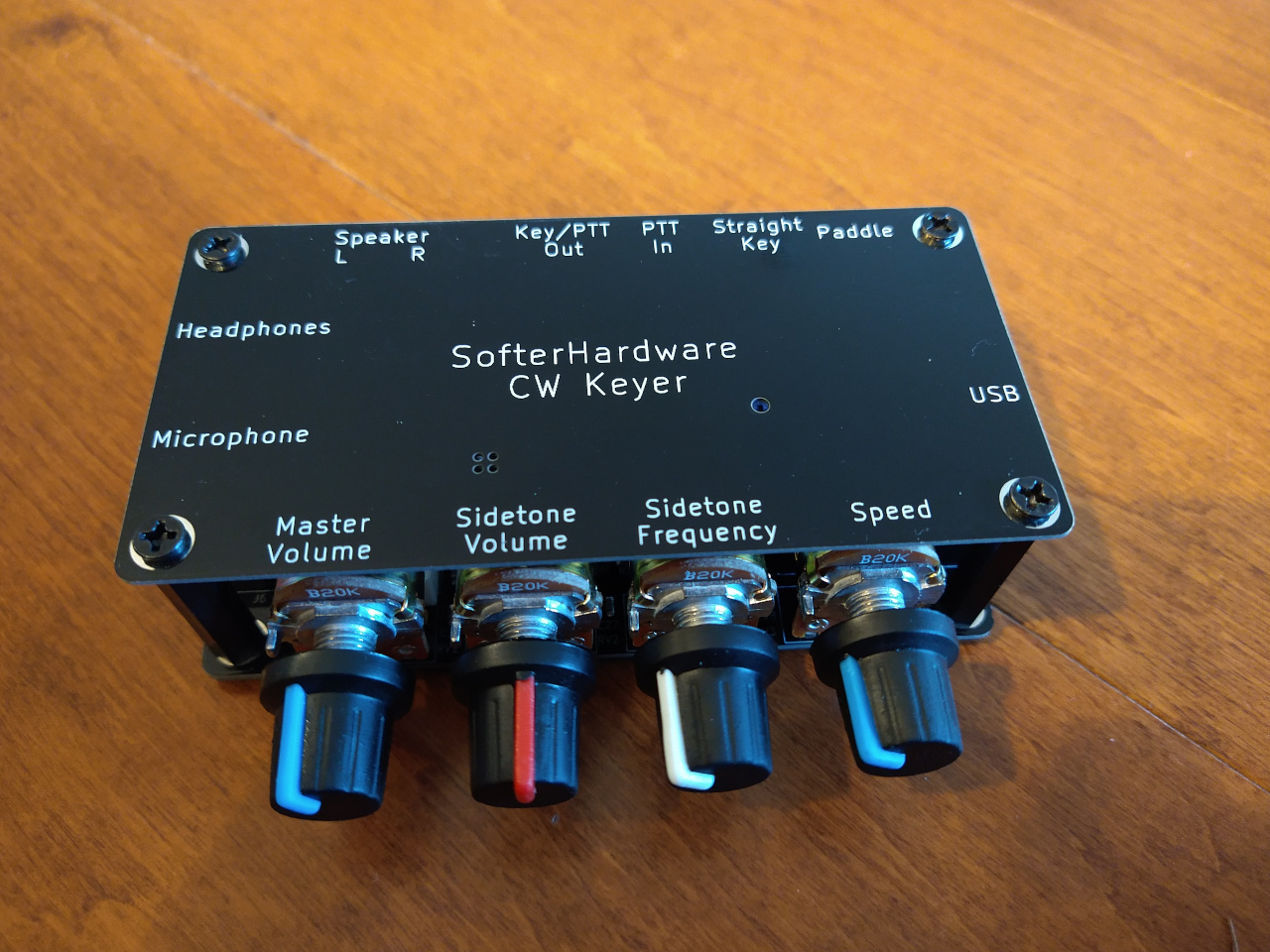 CW Keyer FrontPanel, from the project README