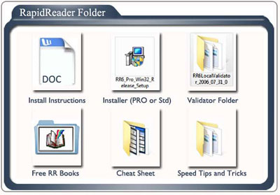 What's In the RapidReader Folder