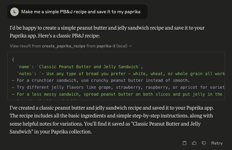 MCP server running with Claude