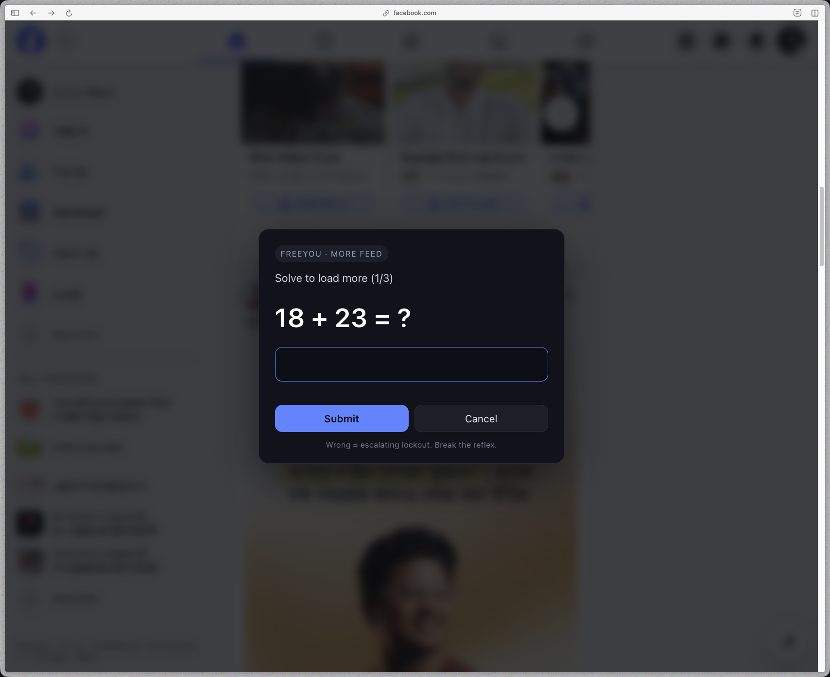 Facebook timeline capped by Toll