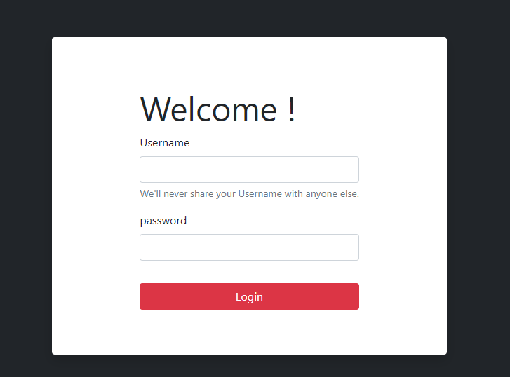 Login USER Screenshot