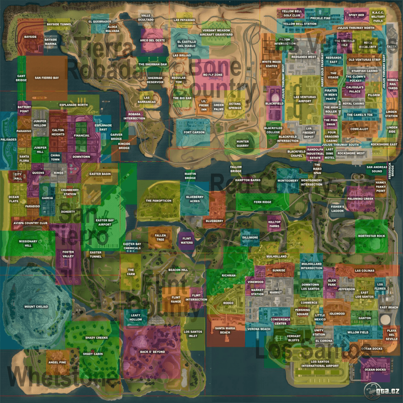 GTA San Andreas Map