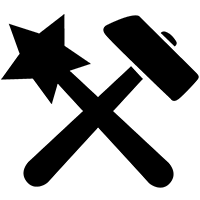 Wand & Hammer logo of Charactermancer