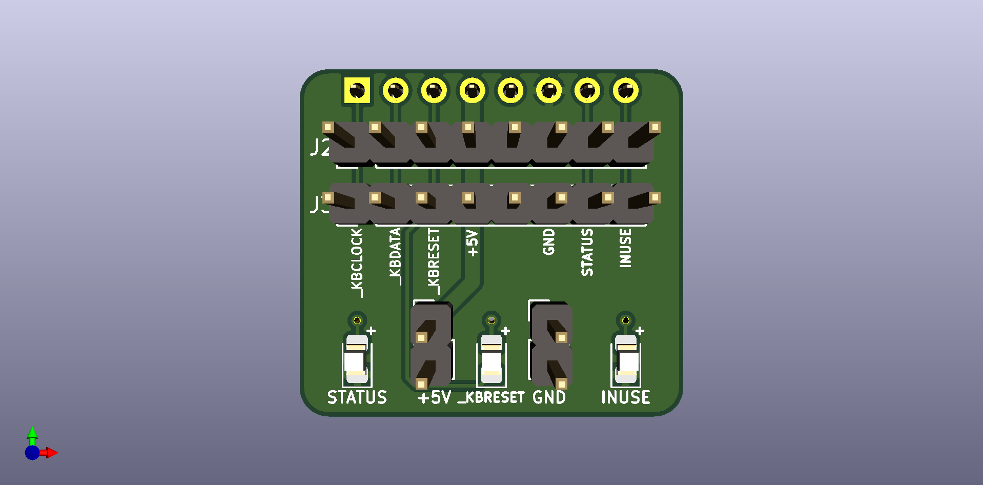 Amiga A500 Keyboard Connector Breakout, from the project README