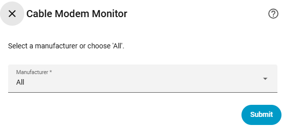 Setup step 1: pick a manufacturer