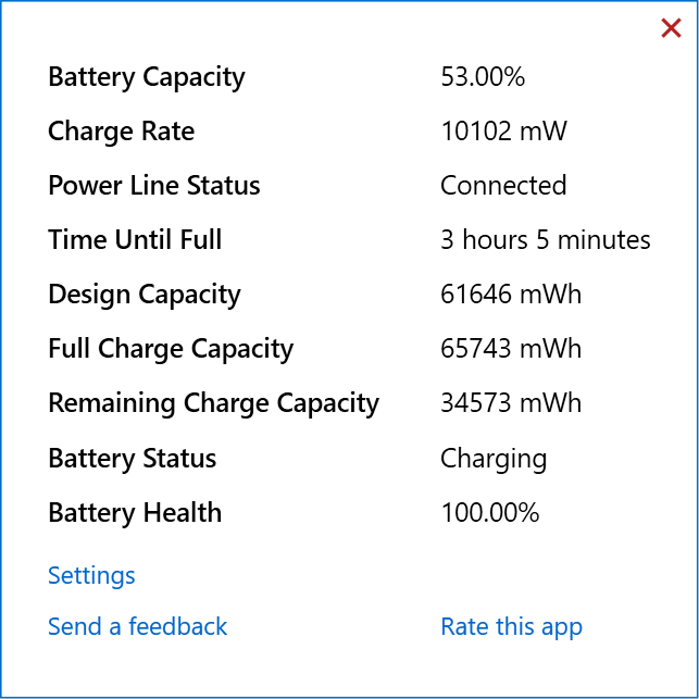 Battery Details screenshot