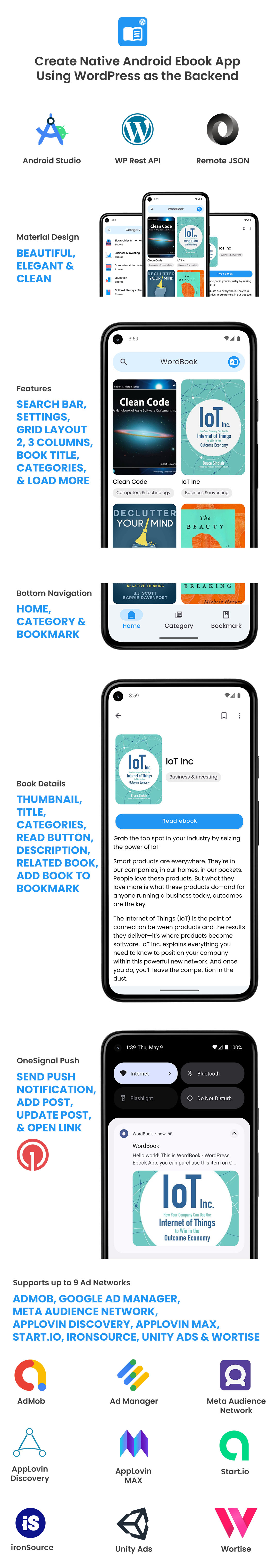 WordBook - WordPress Ebook App - WordPress API - 3