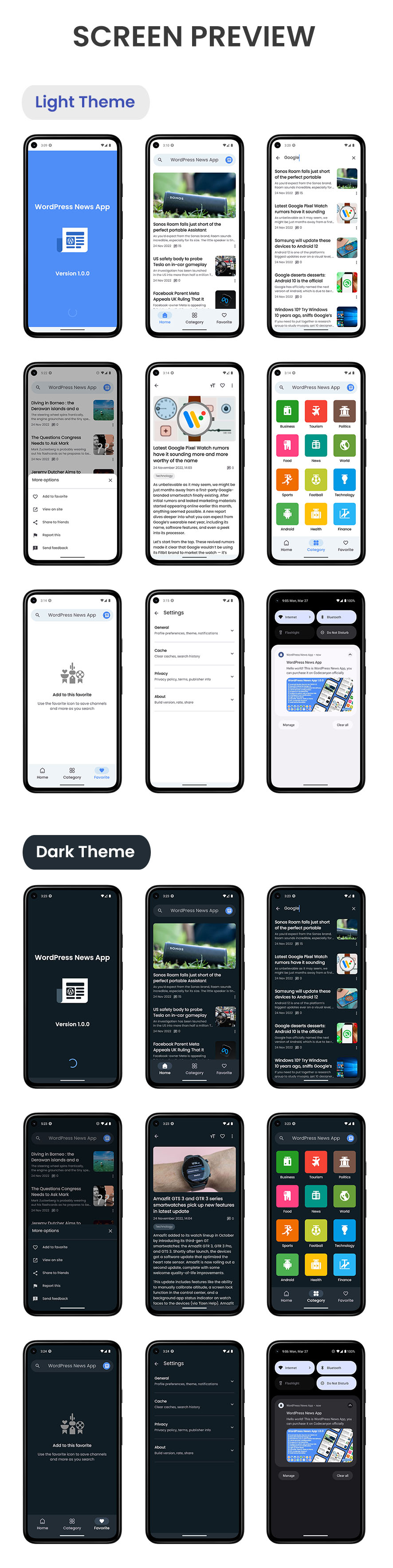 WordPress News App - 2