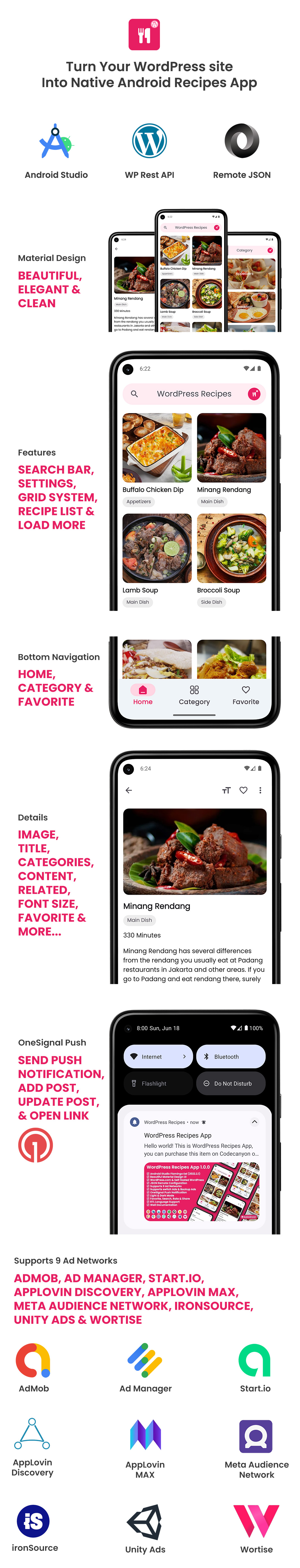 WordPress Recipes App - 1