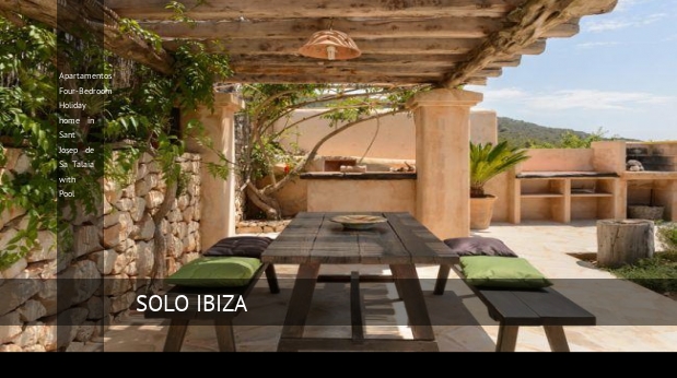 Apartamentos Four-Bedroom Holiday home in Sant Josep de Sa Talaia with Pool opiniones