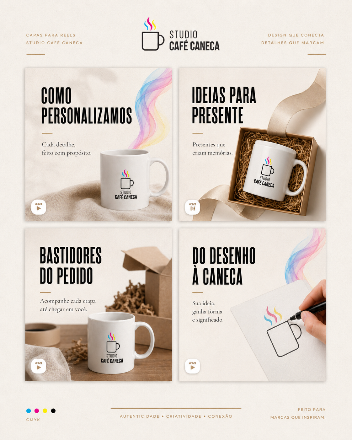 Post de prova social e depoimento