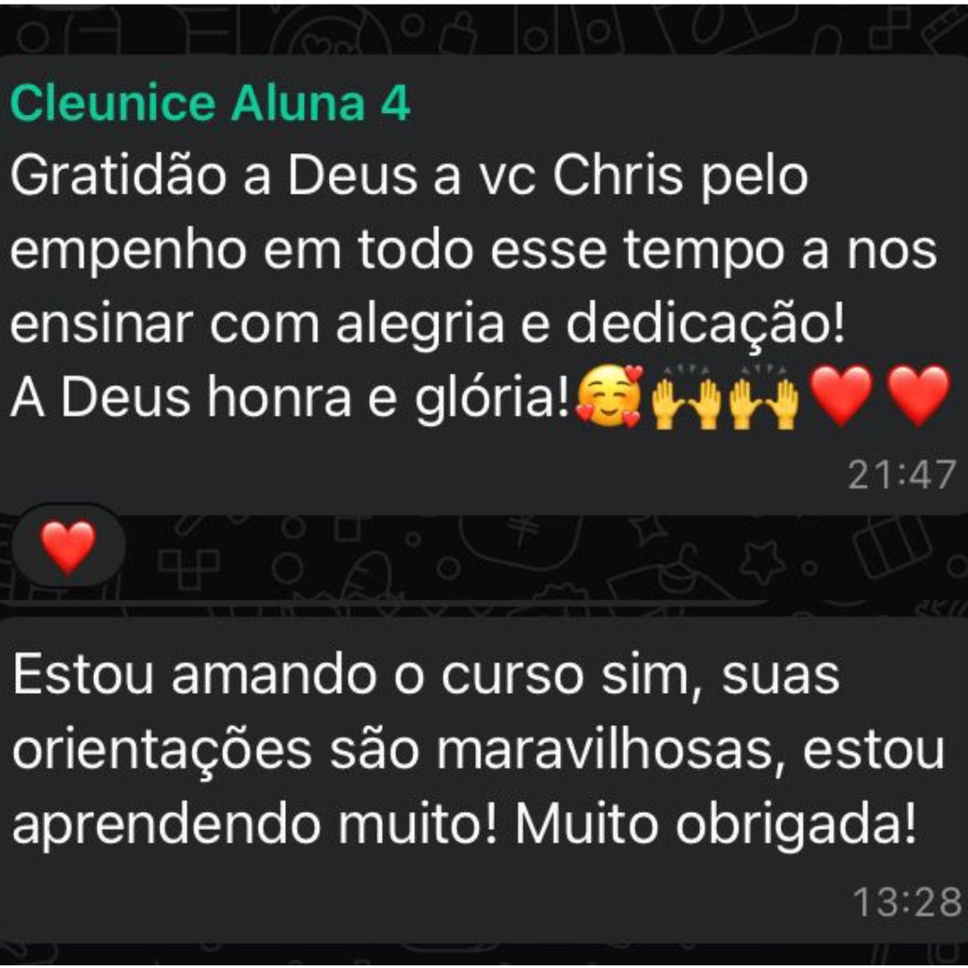 Depoimento de aluna