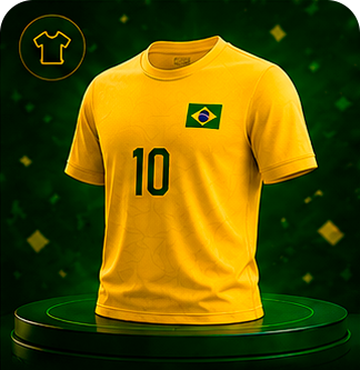 Kit torcedor camiseta amarela
