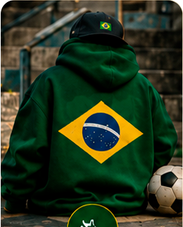 Moletom verde Brasil