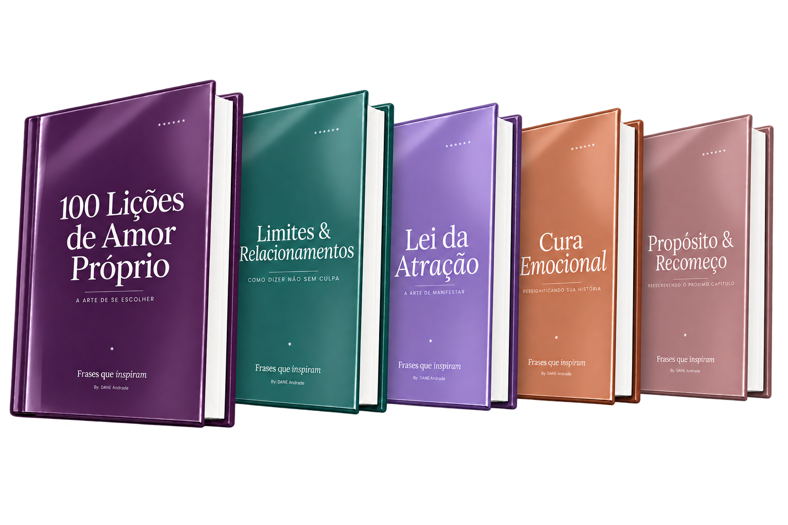 Os 5 e-books da coleção Frases que Inspiram