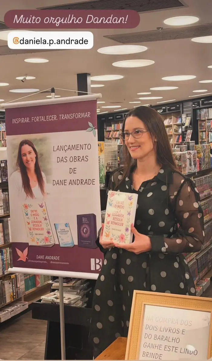 Lançamento das obras de Dane Andrade em livraria