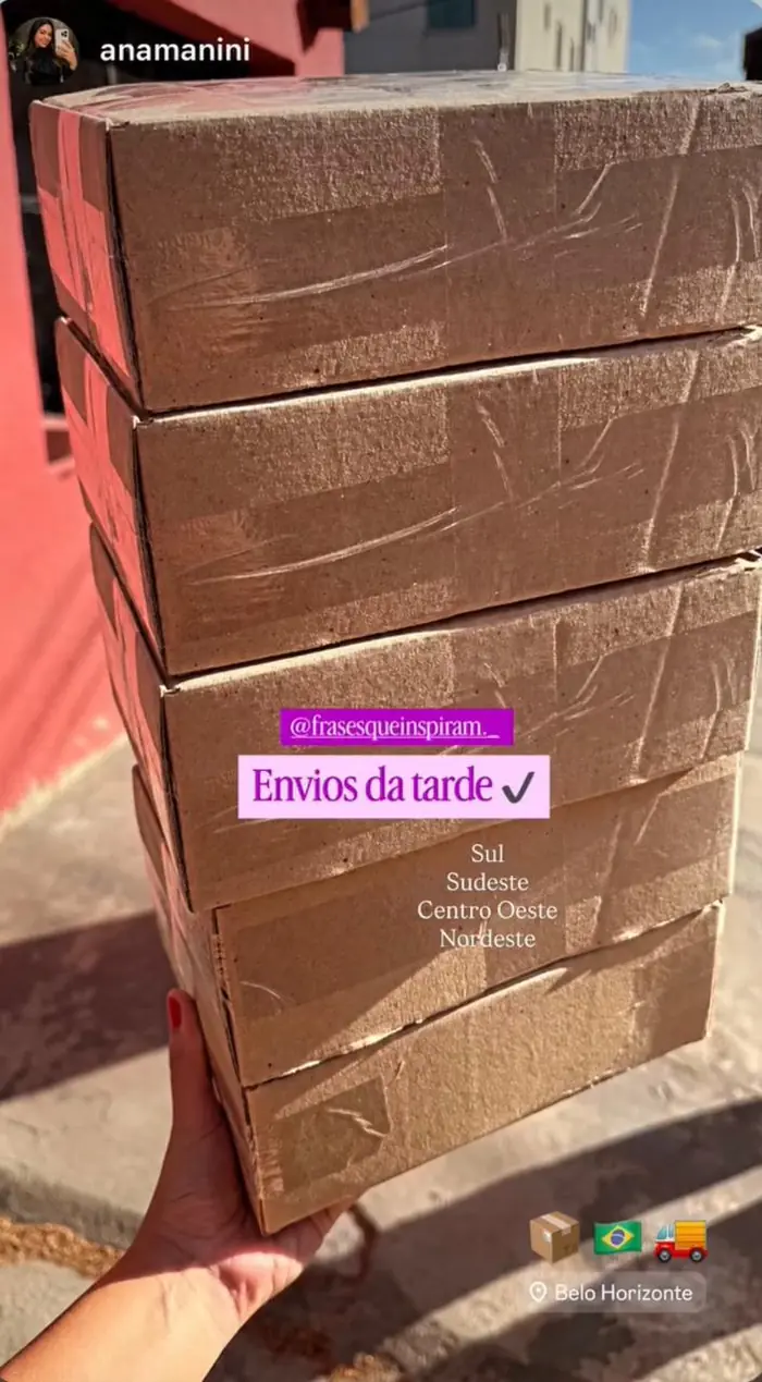 Envios do livro para todo o Brasil