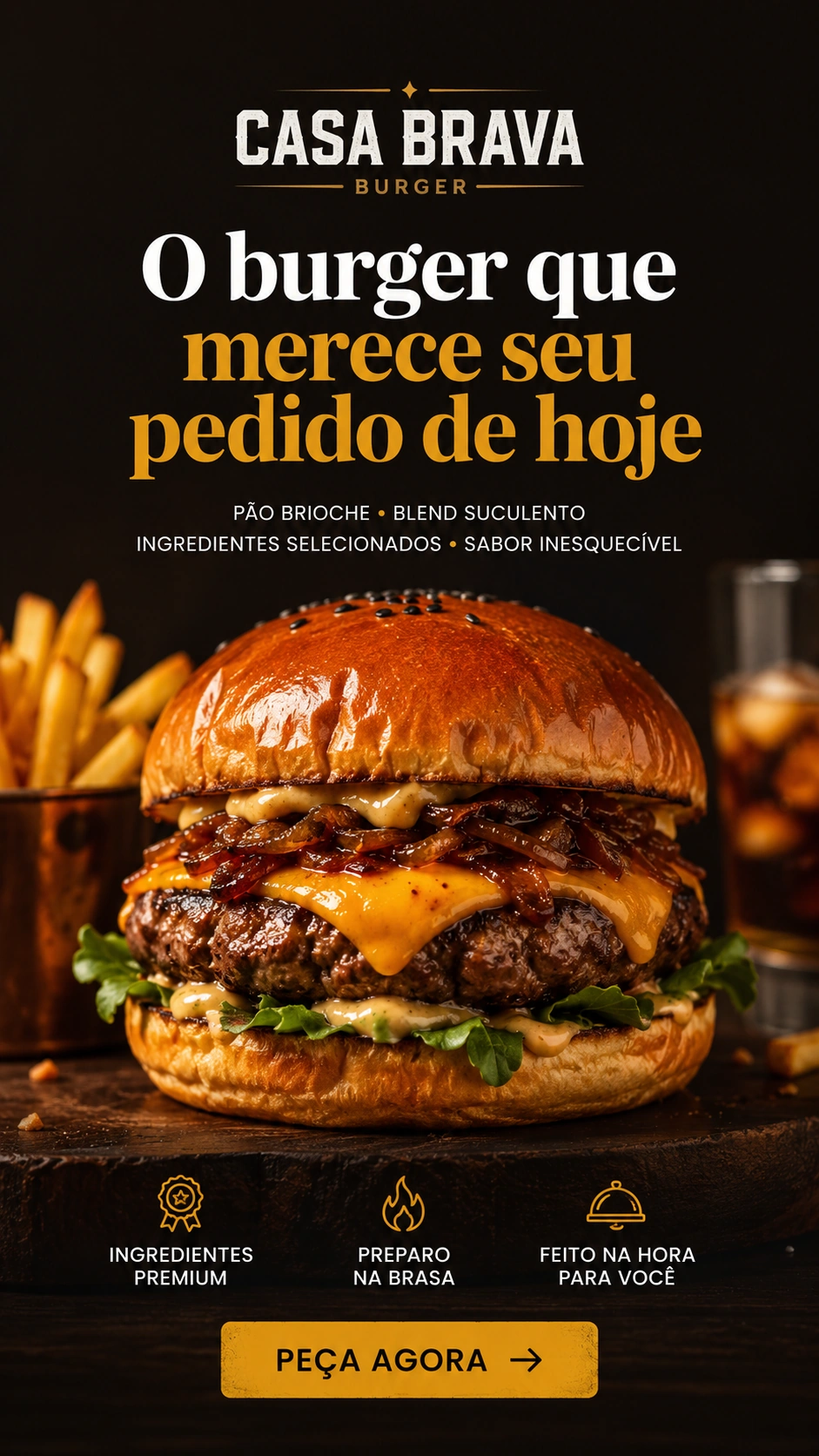 Criativo Casa Brava Burger