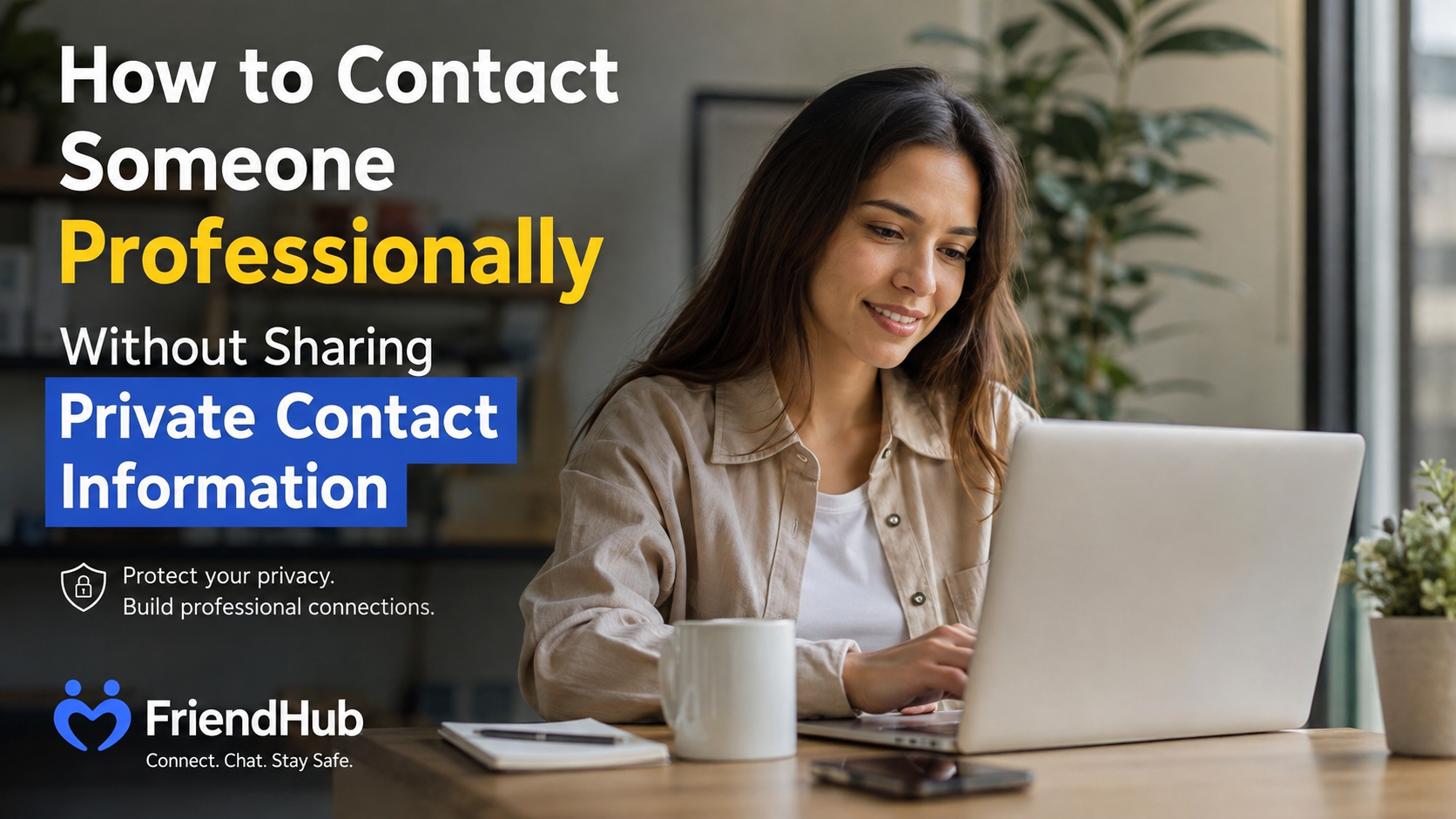How to Contact Someone Professionally Without Sharing Private Contact Information - FriendHub