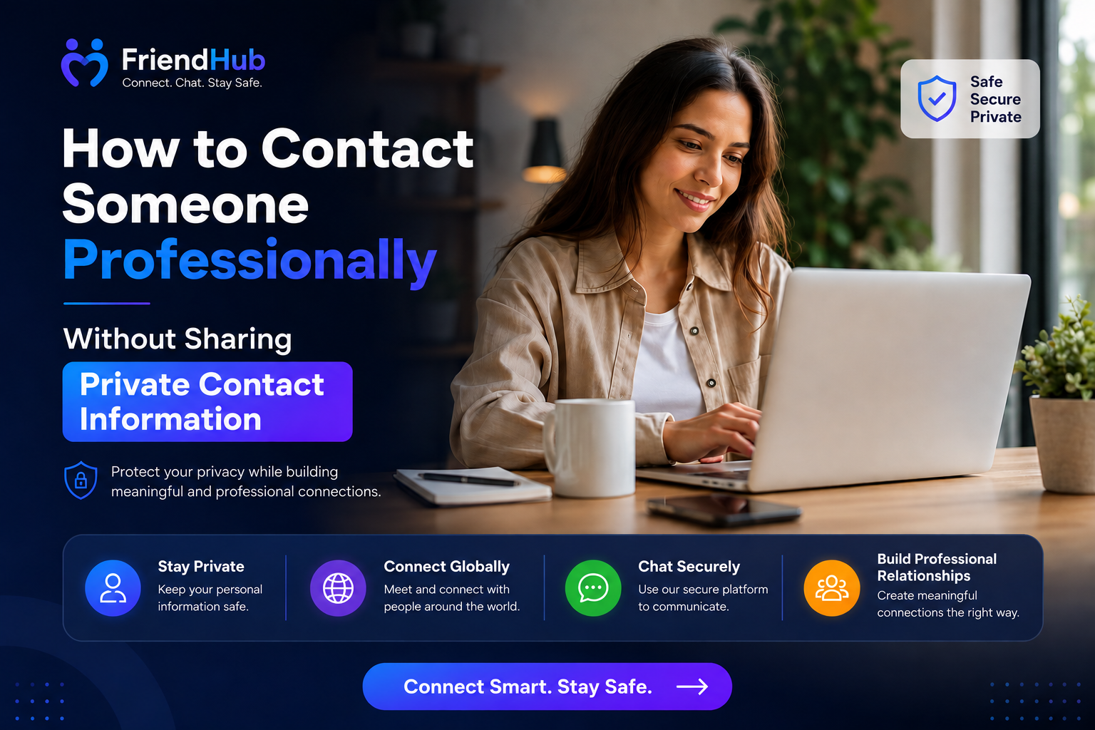 how to contact someone professionally without sharing private contact info-FriendHub