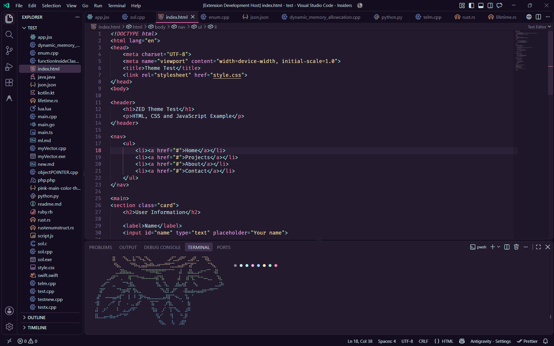 Lunar Moon Warm theme preview